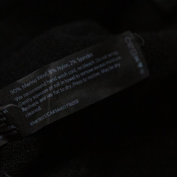 Eileen Fisher black and grey striped knit skirt - Picture 4 of 4